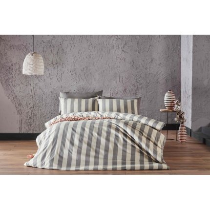 Stripe-Duvet Cover Set-Double-Zen