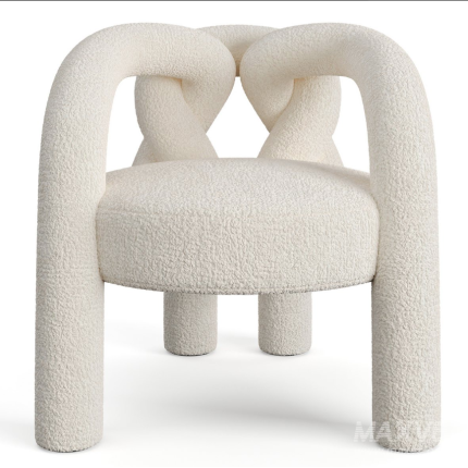 NAIXE 01 WHITE Single Chair PWC2364 كرسي مفرد أبيض NAIXE 01