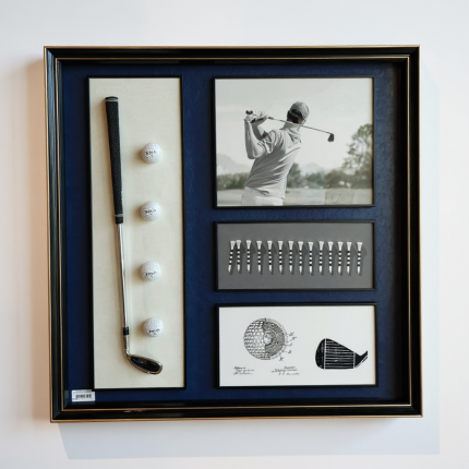 Golf Wall Art PS Big Pure black Frame لوحة جدارية فنية للجولف بإطار أسود نقي كبير
