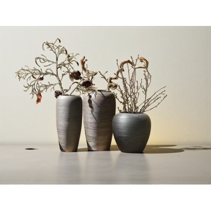 Vase Ceramic Black مزهرية سيراميك اسود